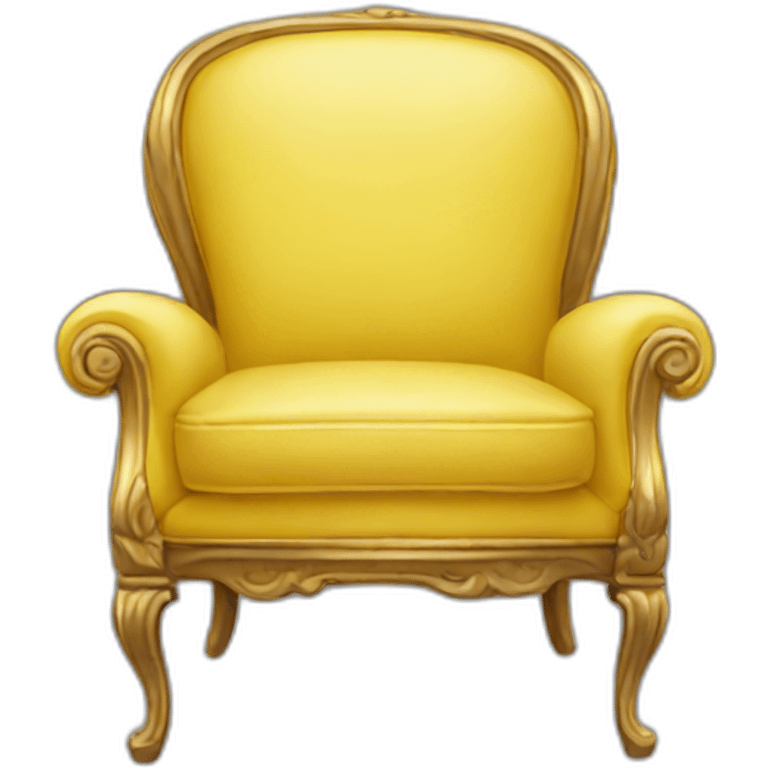 Yellow chair emoji