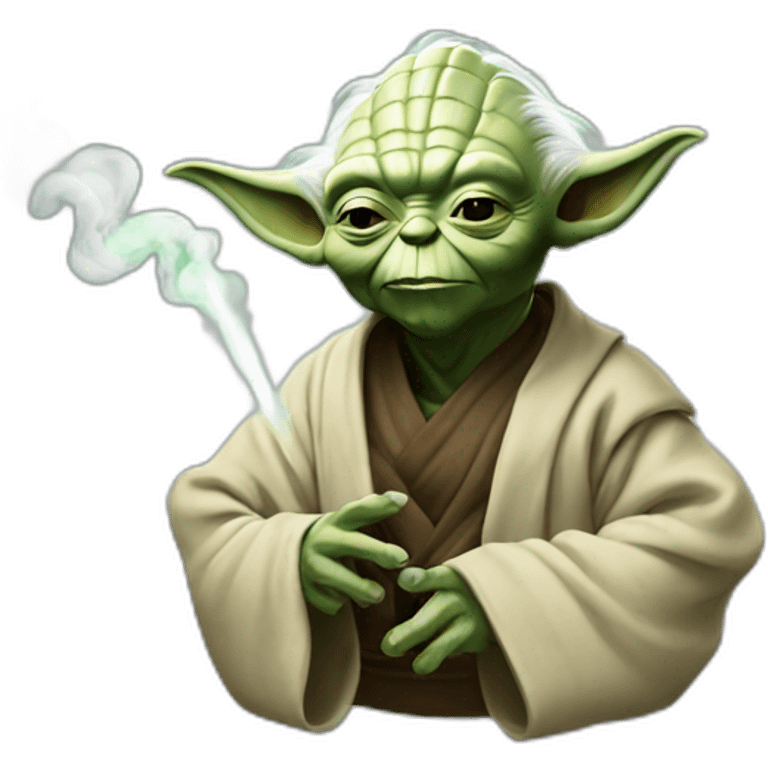 Yoda smoke emoji