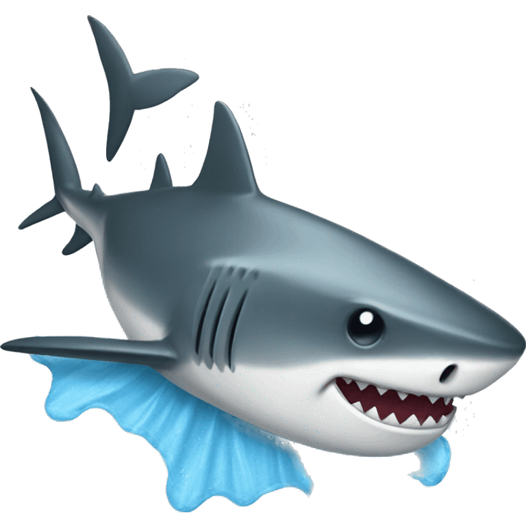 shark with mop emoji