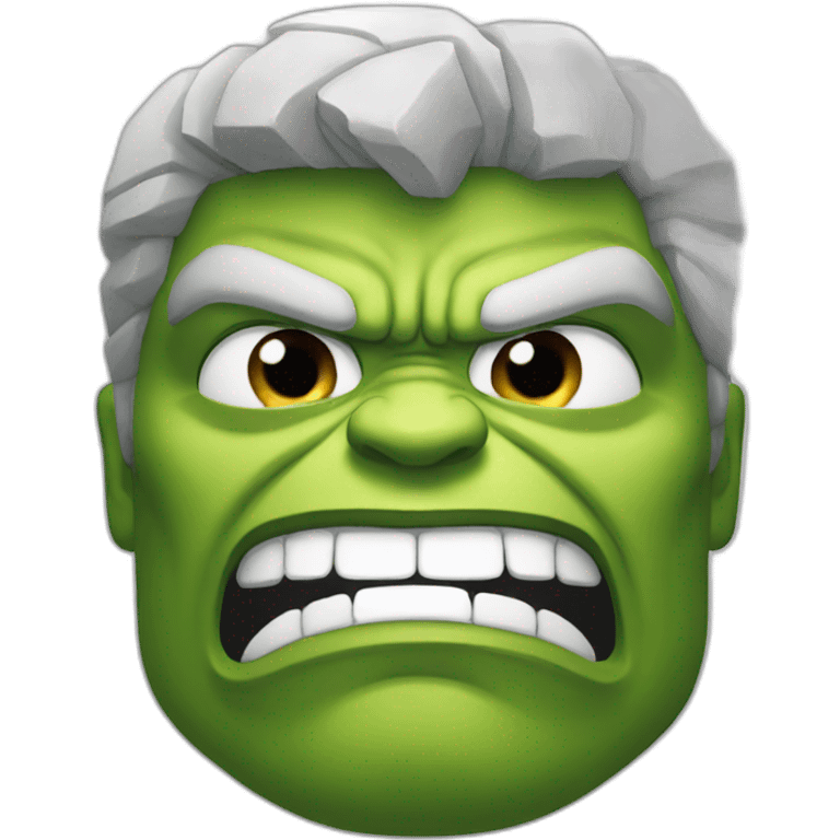 Hulk face emoji