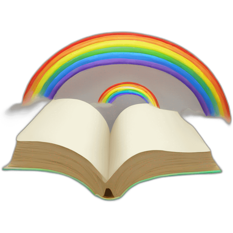  open book rainbow emoji