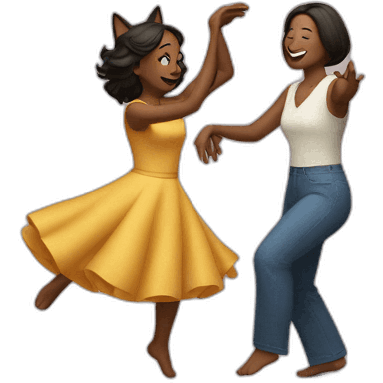 Martha Biadun dances with cat emoji