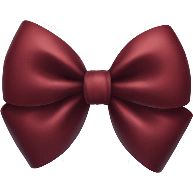 Dark red bow  emoji