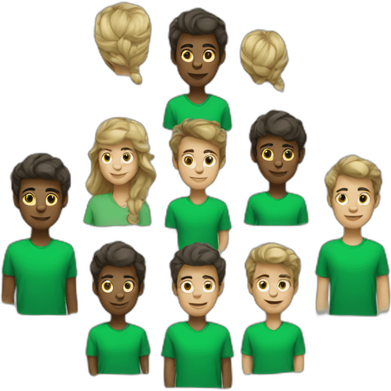 green shirts emoji