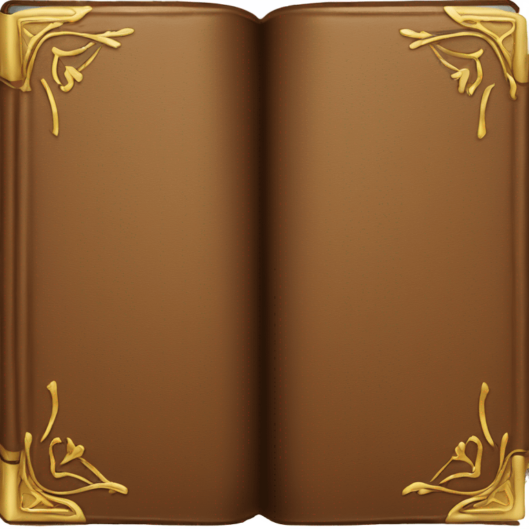 luxury brown book emoji