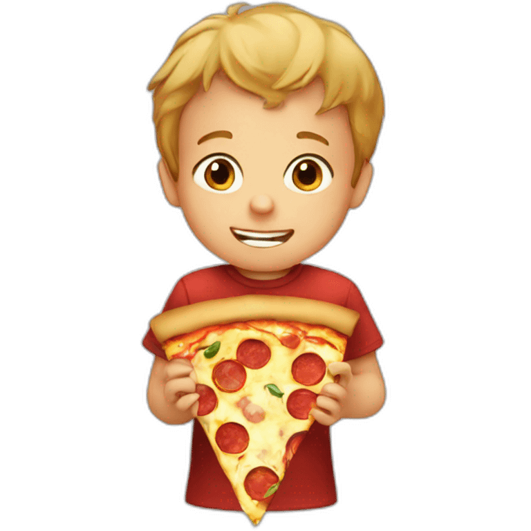 kid eating pizza emoji