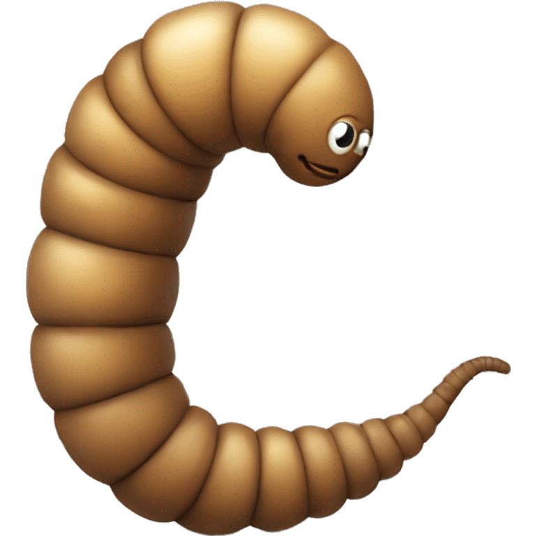 Worm with boots walking emoji