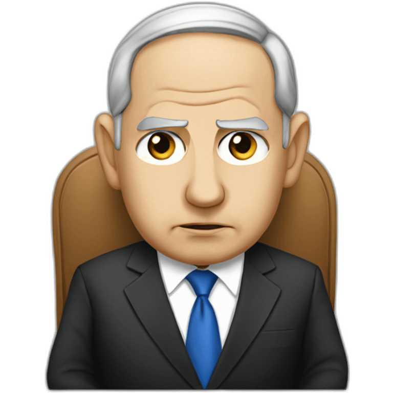 sad detailed Benjamin Netanyahu emoji