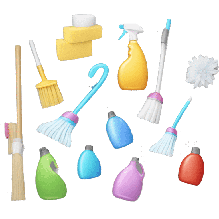 aesthetic cleaning supplies emoji