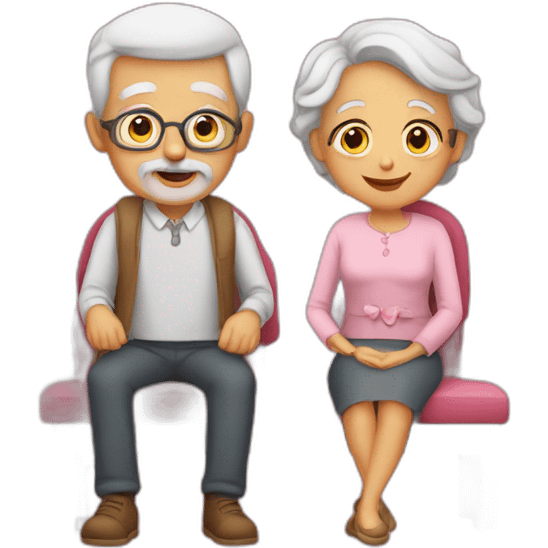 Grandparents in Day St Valentines  emoji