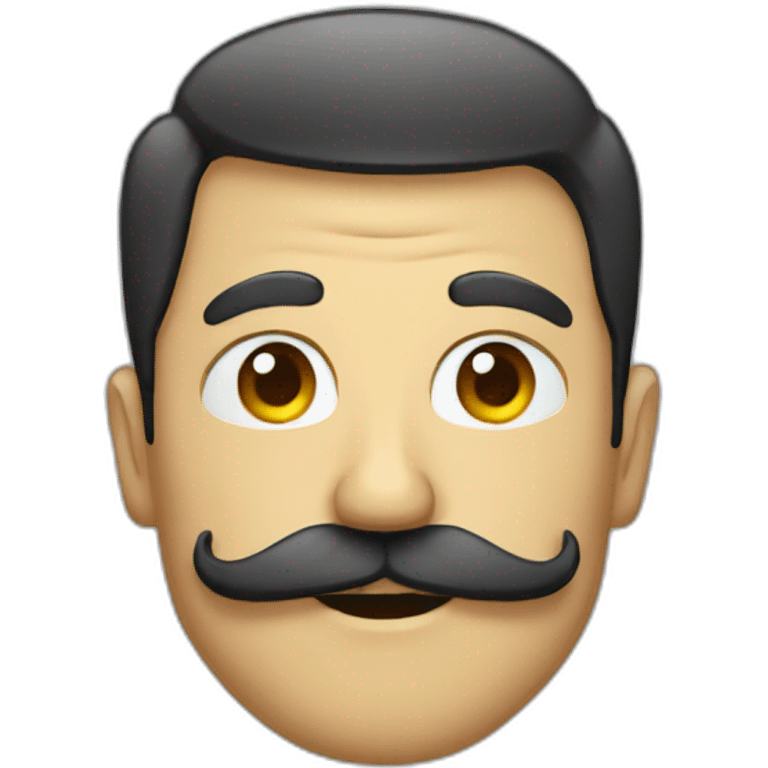 Personne avec une moustache emoji