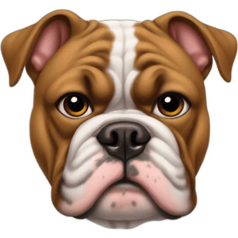 Heart bulldog emoji