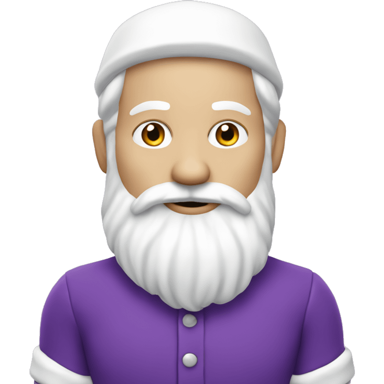 White skin- Mister Santa claus- purple emoji