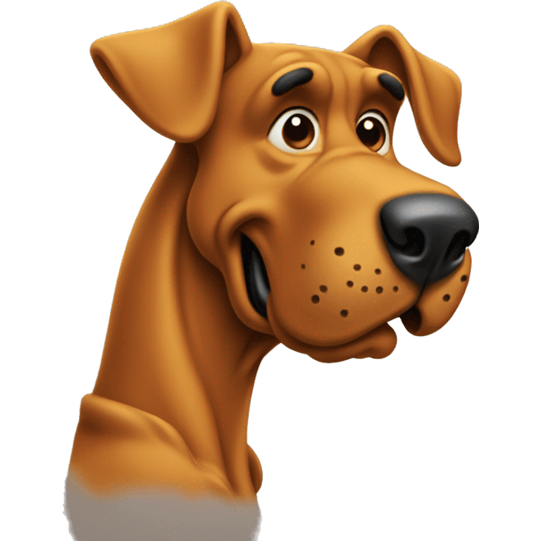 Scooby-Doo with few dots on back emoji