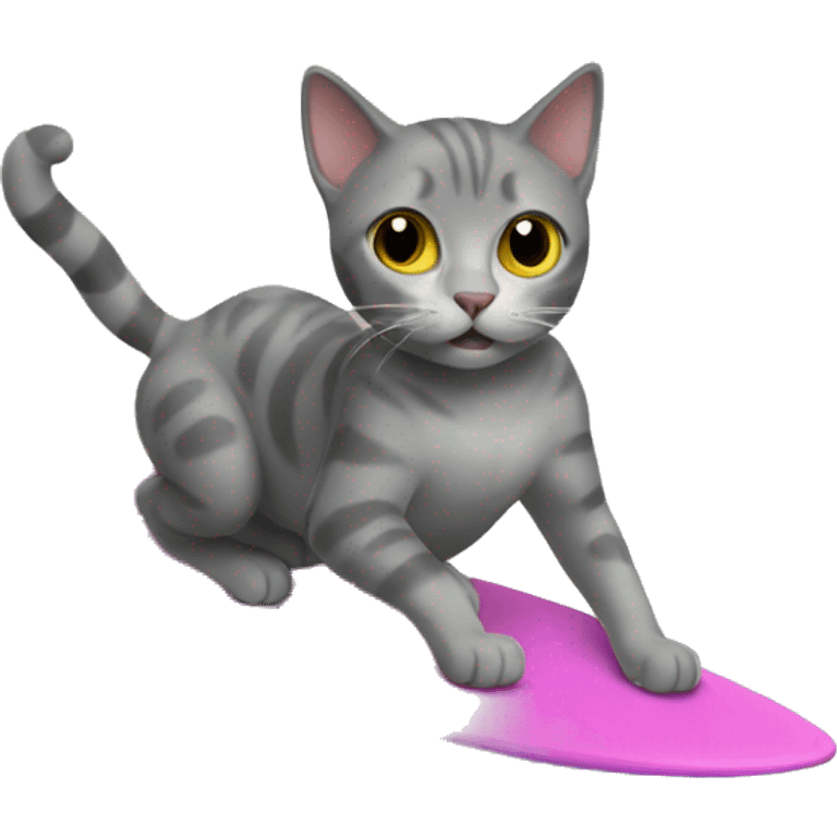 Cat surfing  emoji