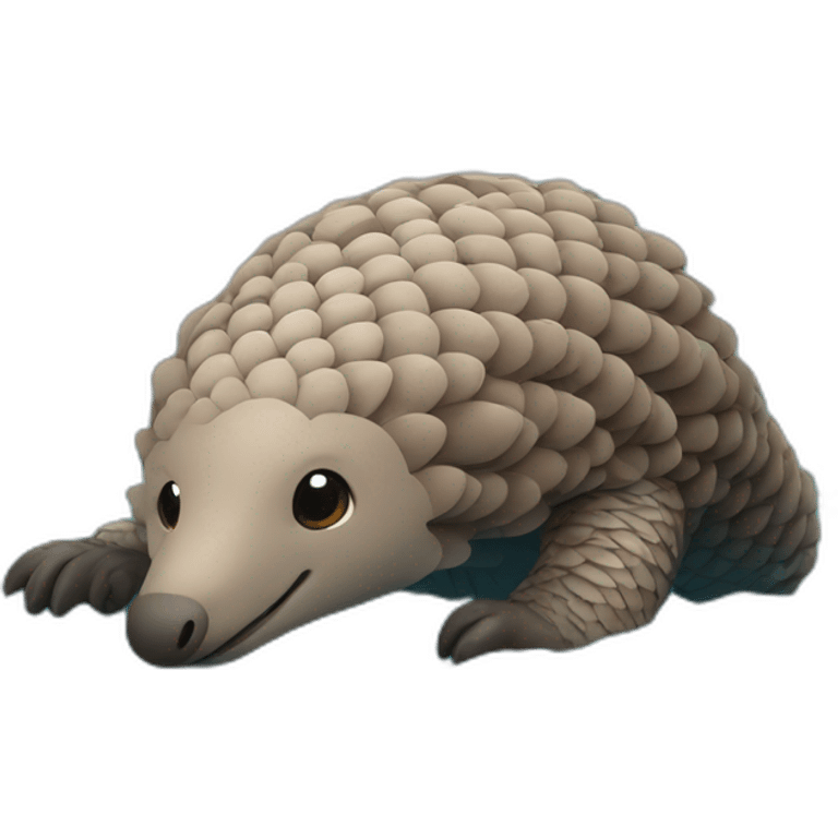 pangolin in the water emoji