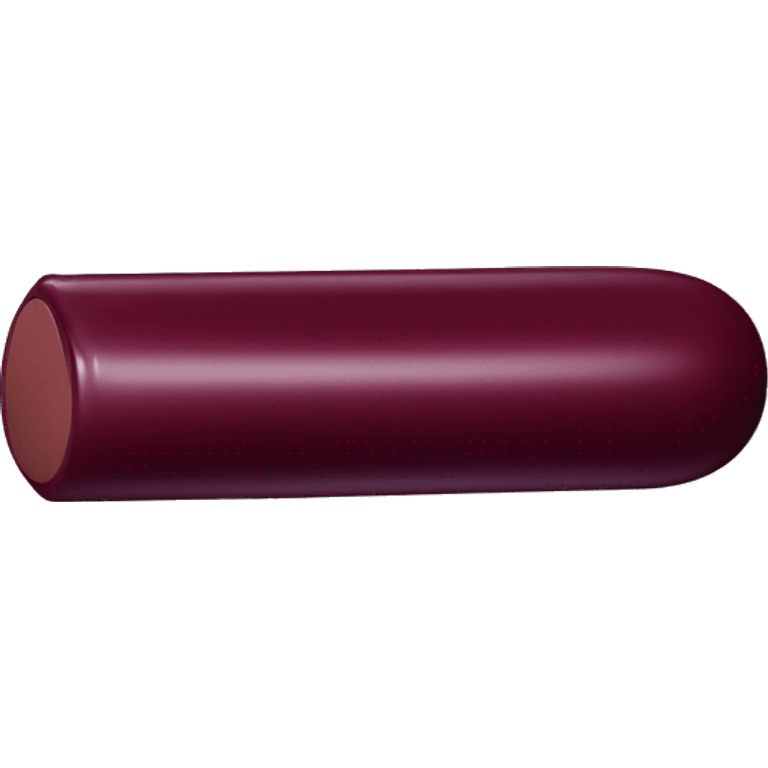 Burgundy lipstick stick emoji