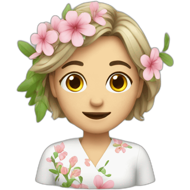 floral therapist emoji