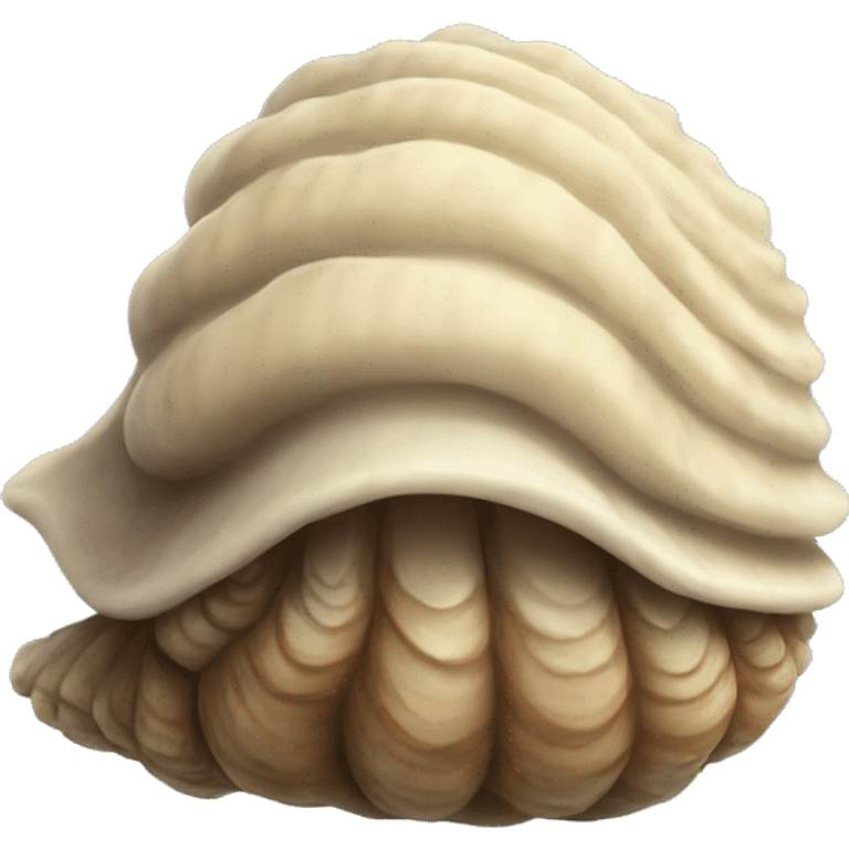 Hairy shell emoji