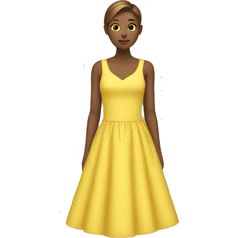 YELLOW DRESS  emoji