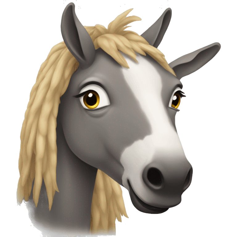 Burro enamorado  emoji