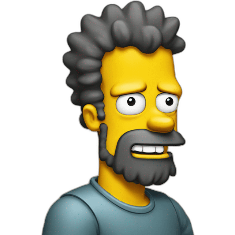 beard bart simpson emoji