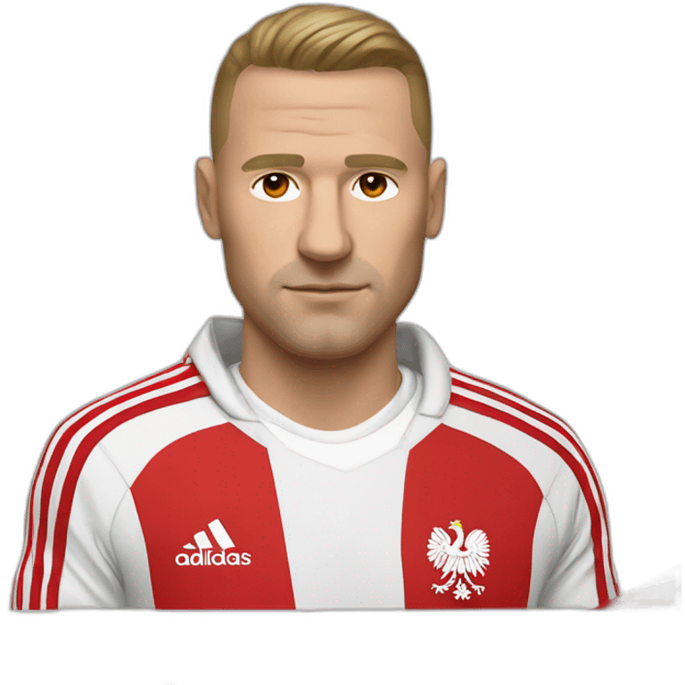 poland hooligan in adidas suit emoji