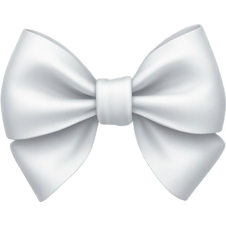 White bow on white bow emoji