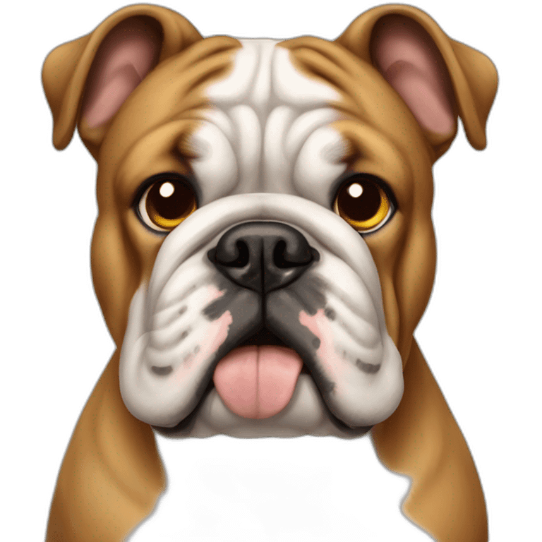 Dog Bulldog full-height emoji