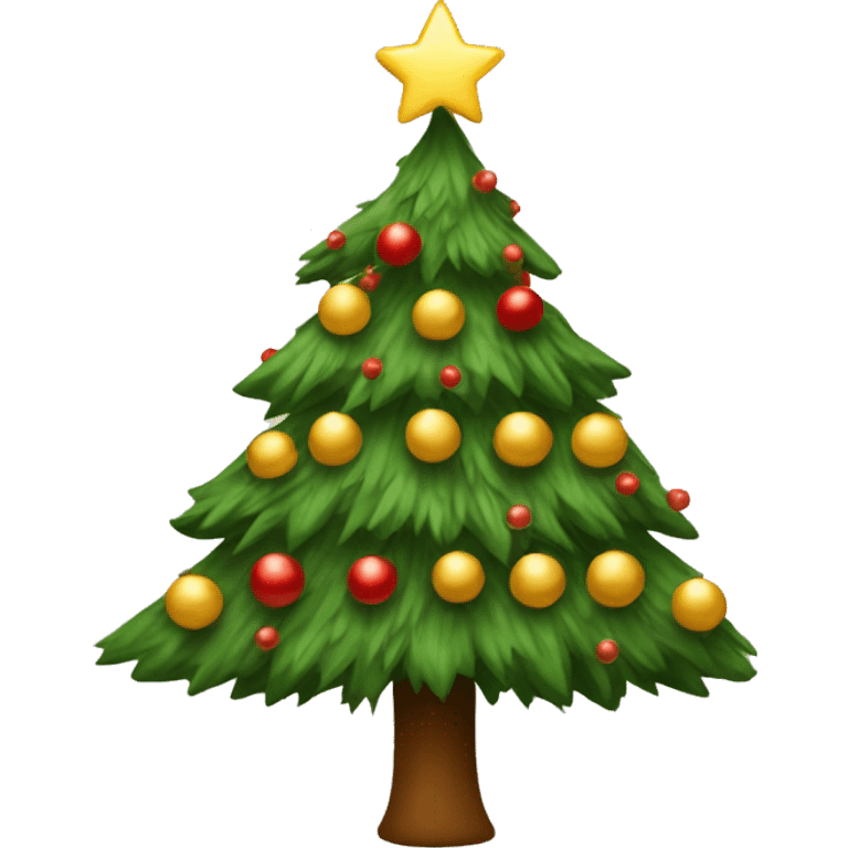 Neutral Christmas tree emoji