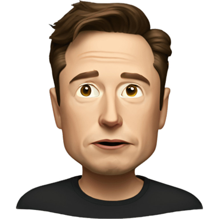 a sad elon musk emoji