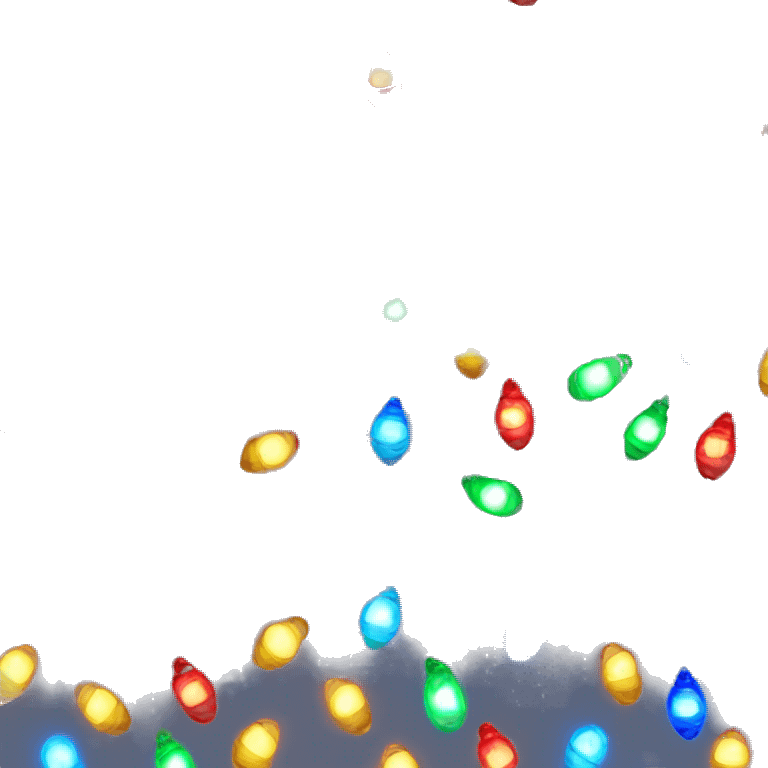 Christmas lights emoji