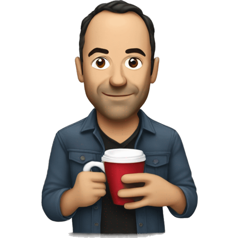 Dave Matthews drinking a coffee  emoji