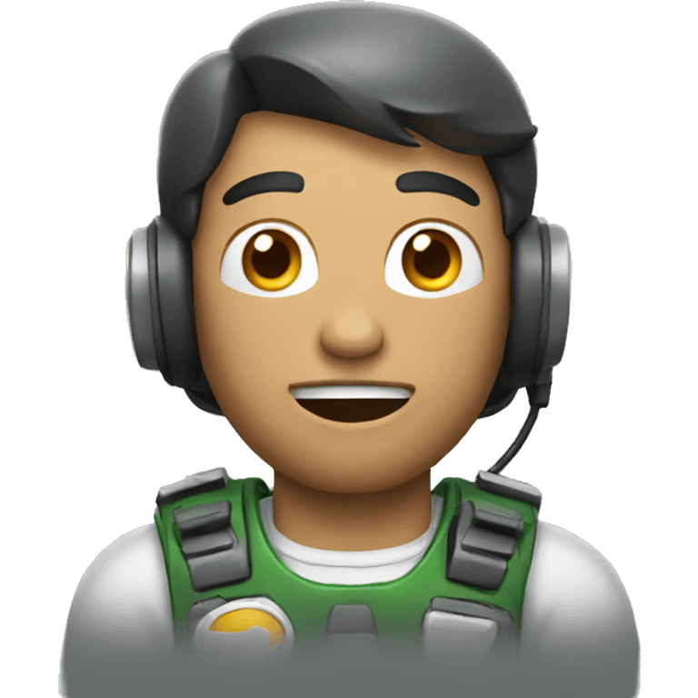 men play a video game emoji