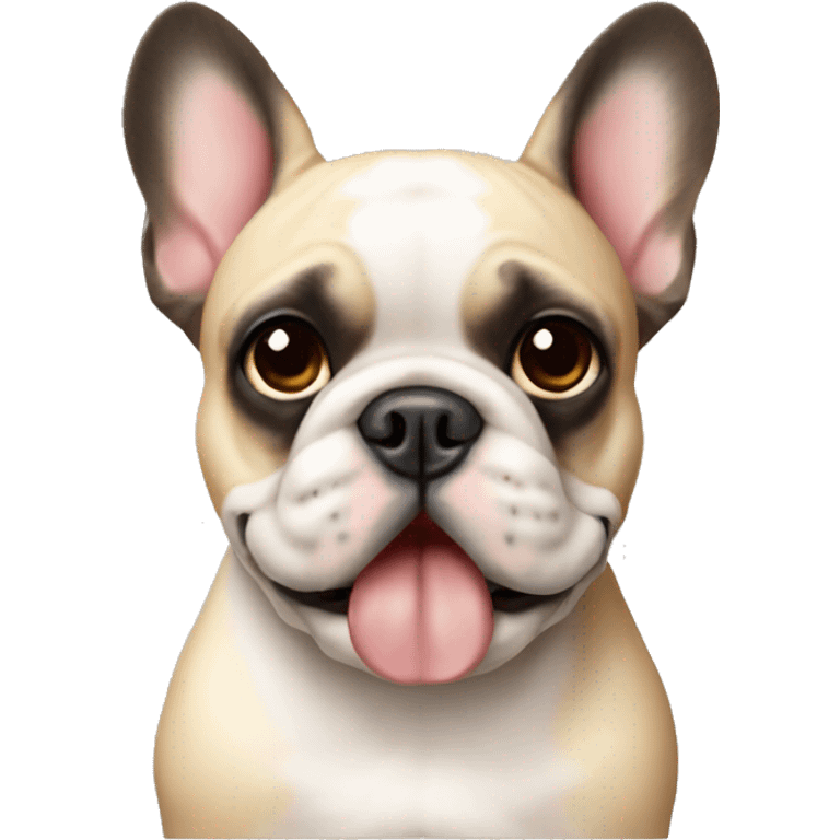 Frenchbulldog with crème colors fur emoji