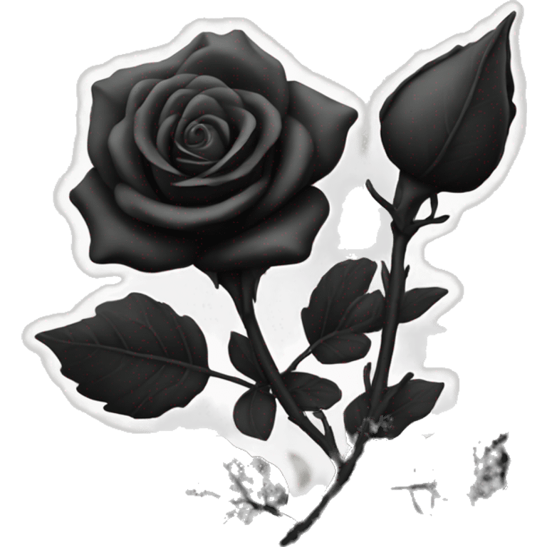 Black rose emoji