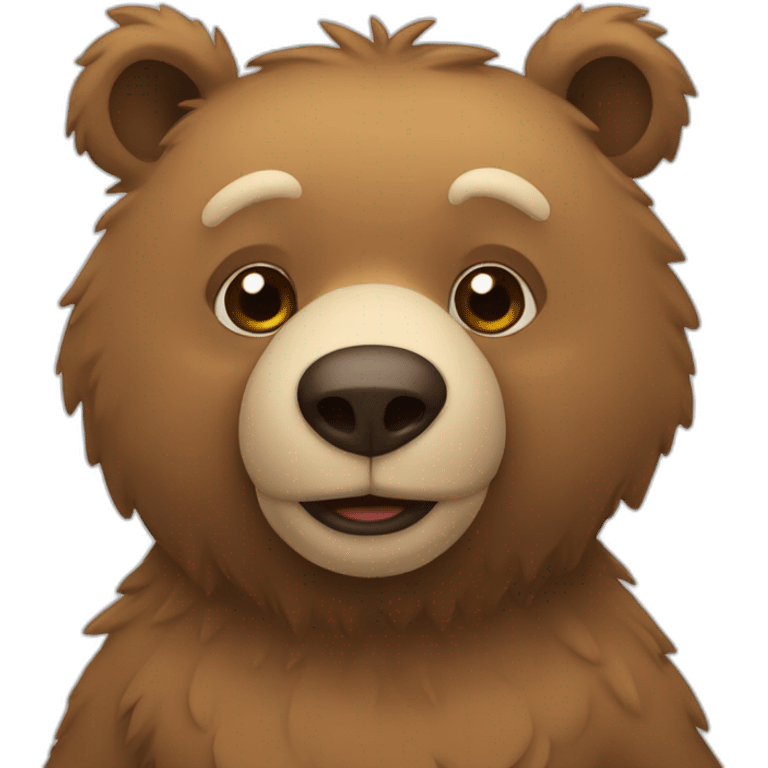 Urso com raiva emoji