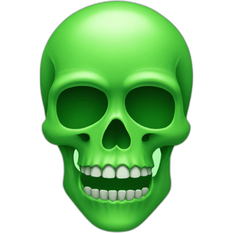 Green skull emoji