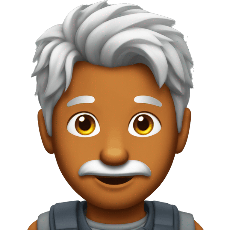 Fox with grey hair emoji