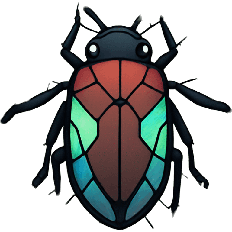 Bug Pokémon in stained glass round window emoji