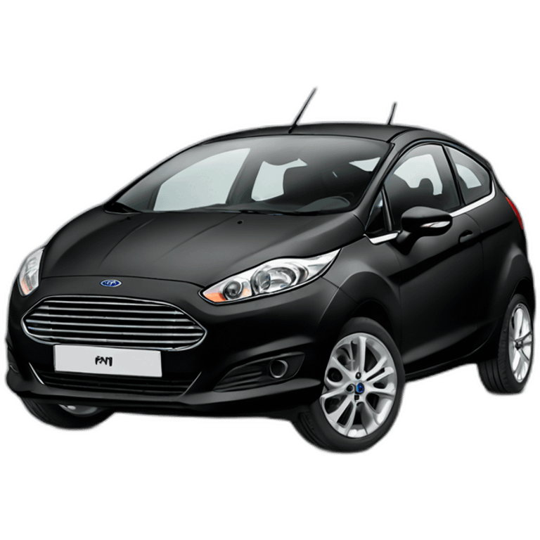 ford fiesta black emoji