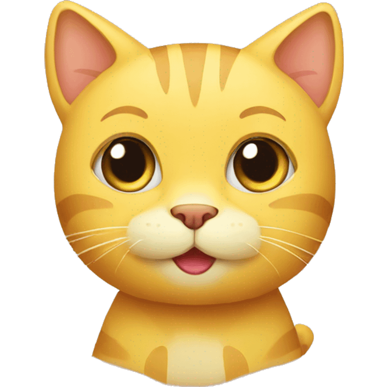 cute yellow cat emoji