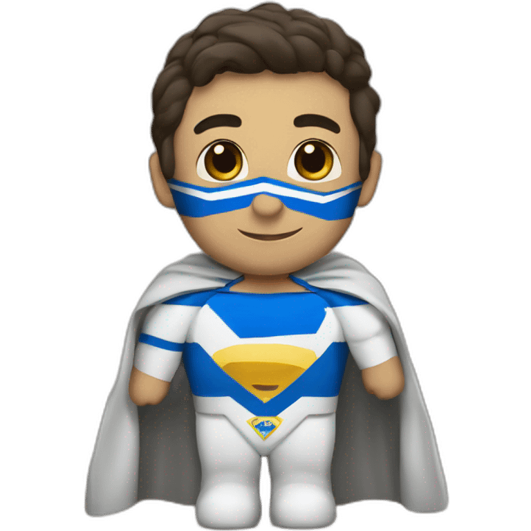 israeli superman with israel flag as cape emoji