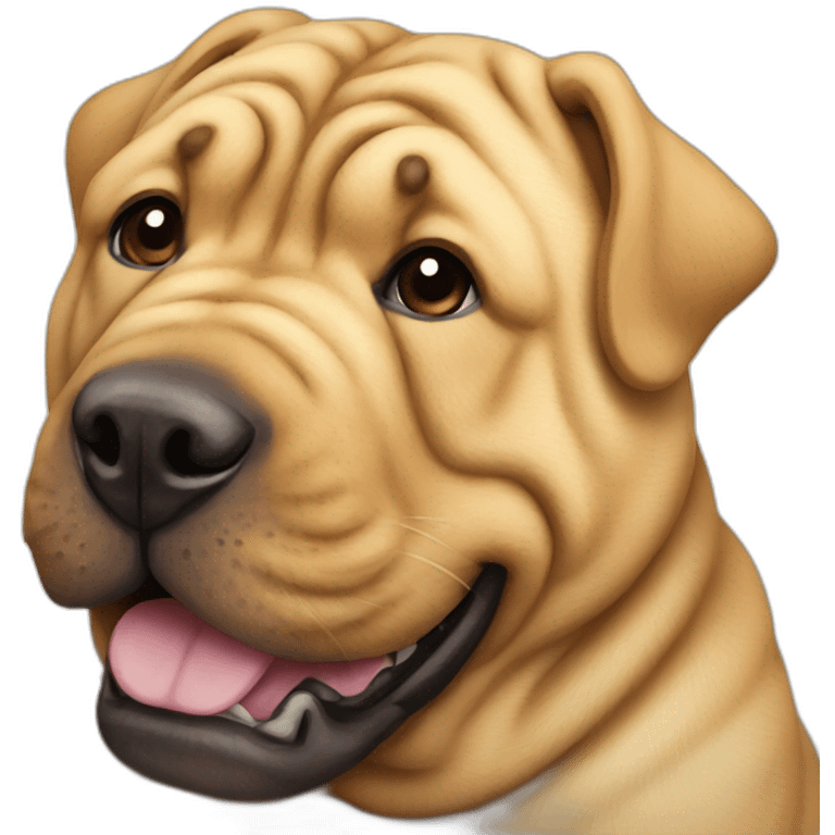 sharpei happy emoji