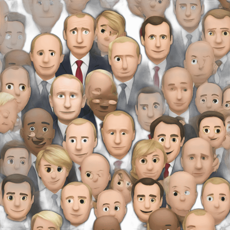 Macron and Putin emoji