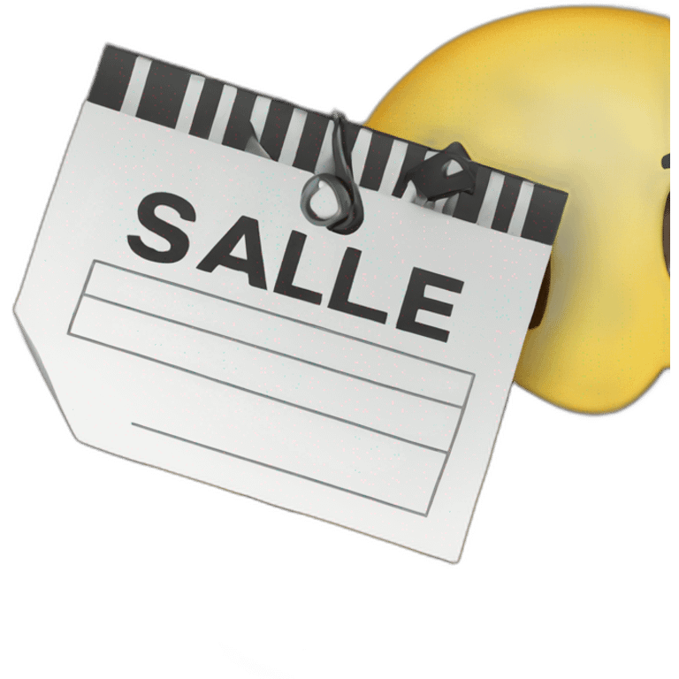 price tag sale emoji