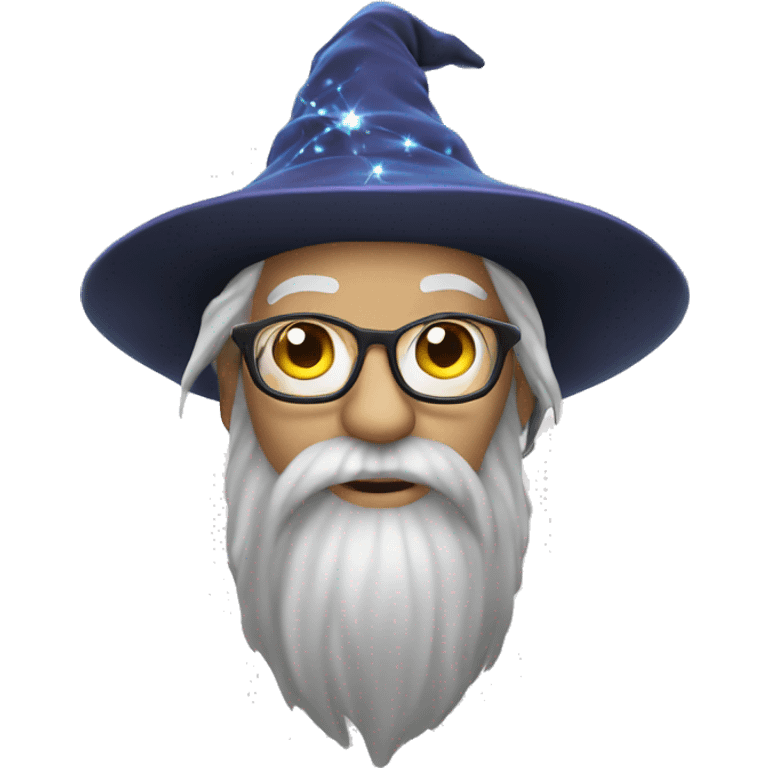 wizard coding genius with powerful magic emoji