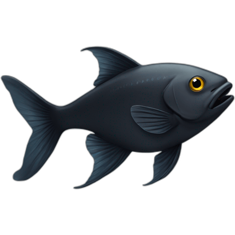 Black fish emoji