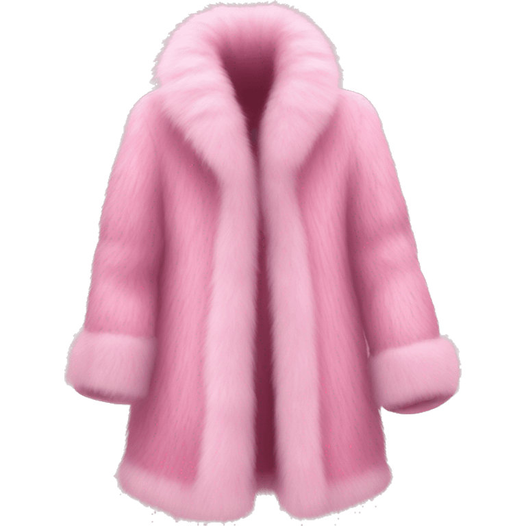 Luxurious Pink fur coat emoji