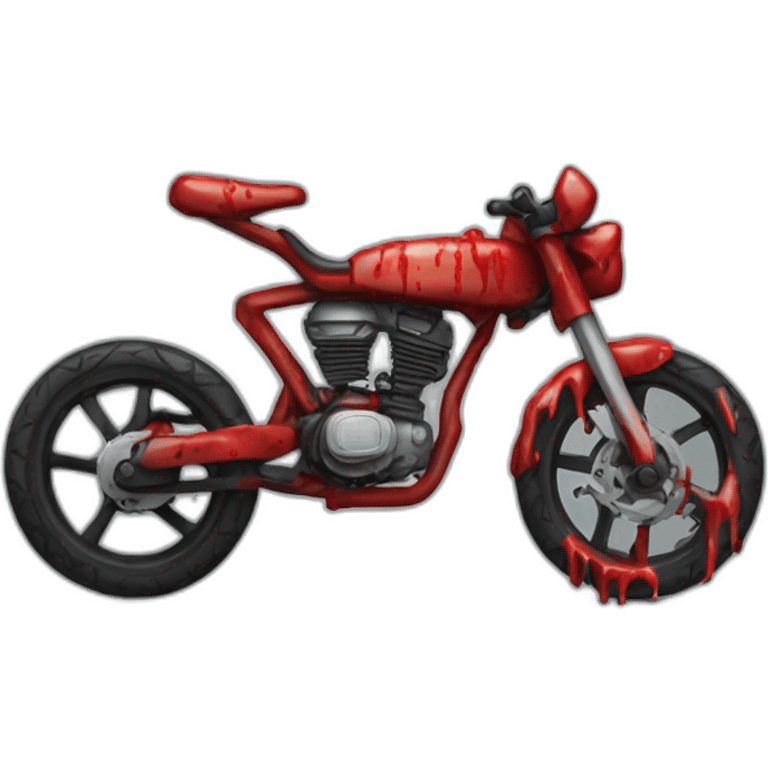 bloody bike emoji